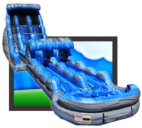 The 23ft Tsunami Mega Dual Lane Water Slide The 23ft Tsunami Mega Dual Lane Water Slide